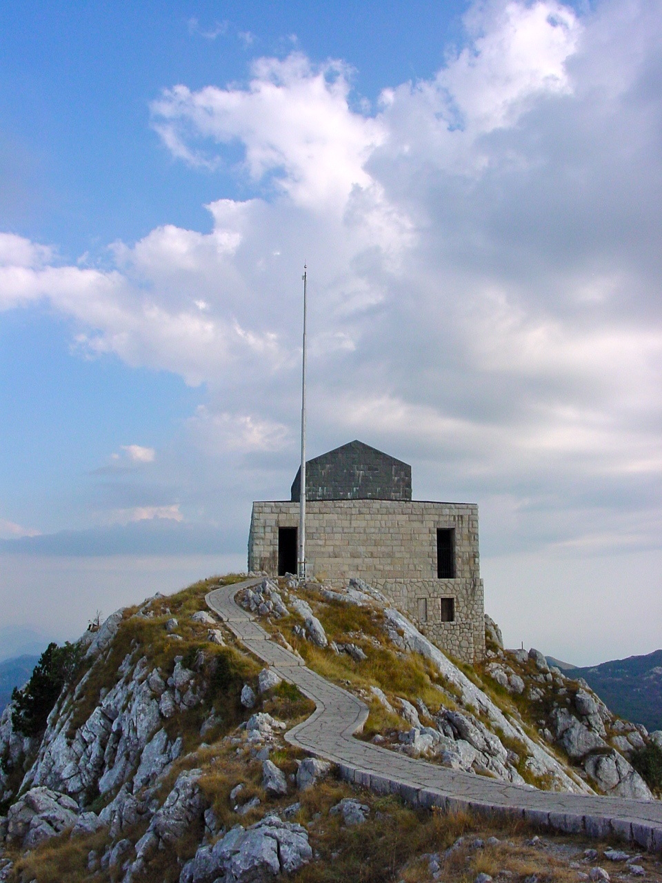 Lovćen mountains above Bay of Kotor